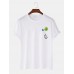 Mens Cute Cartoon Panda Printed 00% Cotton Short Sleeve T-Shirts