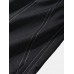 Mens Seam Detail Applique Elastic Ankle Loose Drawstring Pants