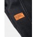 Mens Seam Detail Applique Elastic Ankle Loose Drawstring Pants