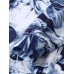Mens All Over Plant Leaf Print Drawstring Hoodies With Kangaroo Pocket