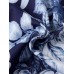 Mens All Over Plant Leaf Print Drawstring Hoodies With Kangaroo Pocket