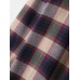 Mens 100% Cotton Regular Check Print Button Long Sleeve Lapel Shirt