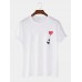 Plus Size Mens Panda Balloon Printed 100% Cotton Short Sleeve T-Shirts