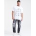 Plus Size Mens Pasta Types Print 100% Cotton Short Sleeve T-Shirts