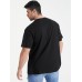 Plus Size Mens Figure Graphic 100% Cotton Short Sleeve T-Shirts