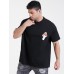 Plus Size Mens Cartoon Mushroom Print 100% Cotton Short Sleeve T-Shirts