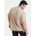 Plus Size Mens 100% Cotton Cartoon Dinosaur Slogan Printed Short Sleeve T-Shirts