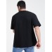 Plus Size Mens Astronaut Play Basketball Print 100% Cotton Short Sleeve T-Shirts