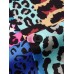 Mens Mixed Leopard Print Revere Collar Short Sleeve Shirts