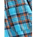 Mens Plaid Button Up 100% Cotton Casual Long Sleeve Hooded Shirts