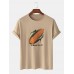 Mens Corn Print Crew Neck 100% Cotton Community Spirit Short Sleeve T-Shirts