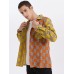 Mens Gingham Check Patchwork 100% Cotton Long Sleeve Shirts