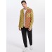 Mens Gingham Check Patchwork 100% Cotton Long Sleeve Shirts