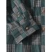Mens Gingham Check Button Up 100% Cotton Long Sleeve Shirts