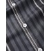 Mens Colorful Vertical Stripe Lapel Short Sleeve Shirts With Pocket