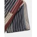 Mens Colorful Vertical Stripe Lapel Short Sleeve Shirts With Pocket