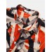 Mens Colorful Print Chest Pocket Short Sleeve Casual Shirts