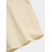 Mens Solid Color Stand Collar Cotton Basics Short Sleeve Shirts