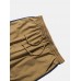 Mens Contrast Color Patchwork Drawstring Waist Jogger Pants
