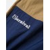 Mens Contrast Color Patchwork Drawstring Waist Jogger Pants