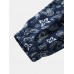 Mens Paisley Print Ethnic Style Drawstring Waist Jogger Pants