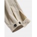 Mens Solid Color 100% Cotton Adjustable Button Cuff Drawstring Pants