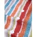 Mens Colorful Striped Button Up Holiday Short Sleeve Shirts