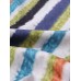 Mens Colorful Striped Button Up Holiday Short Sleeve Shirts