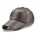 PU Leather Warm Baseball Hat Windproof Casual Cap Outdoor Sport Running Winter Autumn