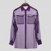 Men Mesh Sheer Shirt Casual Loose Blouse Beach UV-proof Party Club Top Outdoor Hiking