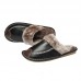 Men's Winter Slippers Leather Comfy Warm Shoes Anti-slip Indoor Flats
