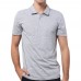 Men's T-shirt Zip Casual Slimming Short Sleeve Cotton Tee Sport Hiking Tops