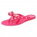 Women's Shoe Sandals Flip Flops Bow tie Flat Slipper Beach Rain Fashion Jelly Color Sandals
