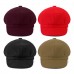 Women Wool Peaked Baker Cap Octagonal Beret Autumn Winter Warm Hat Outdoor Hiking Travel