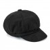Women Wool Peaked Baker Cap Octagonal Beret Autumn Winter Warm Hat Outdoor Hiking Travel