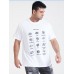 Plus Size Mens Pasta Types Print 100% Cotton Short Sleeve T-Shirts