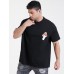 Plus Size Mens Cartoon Mushroom Print 100% Cotton Short Sleeve T-Shirts